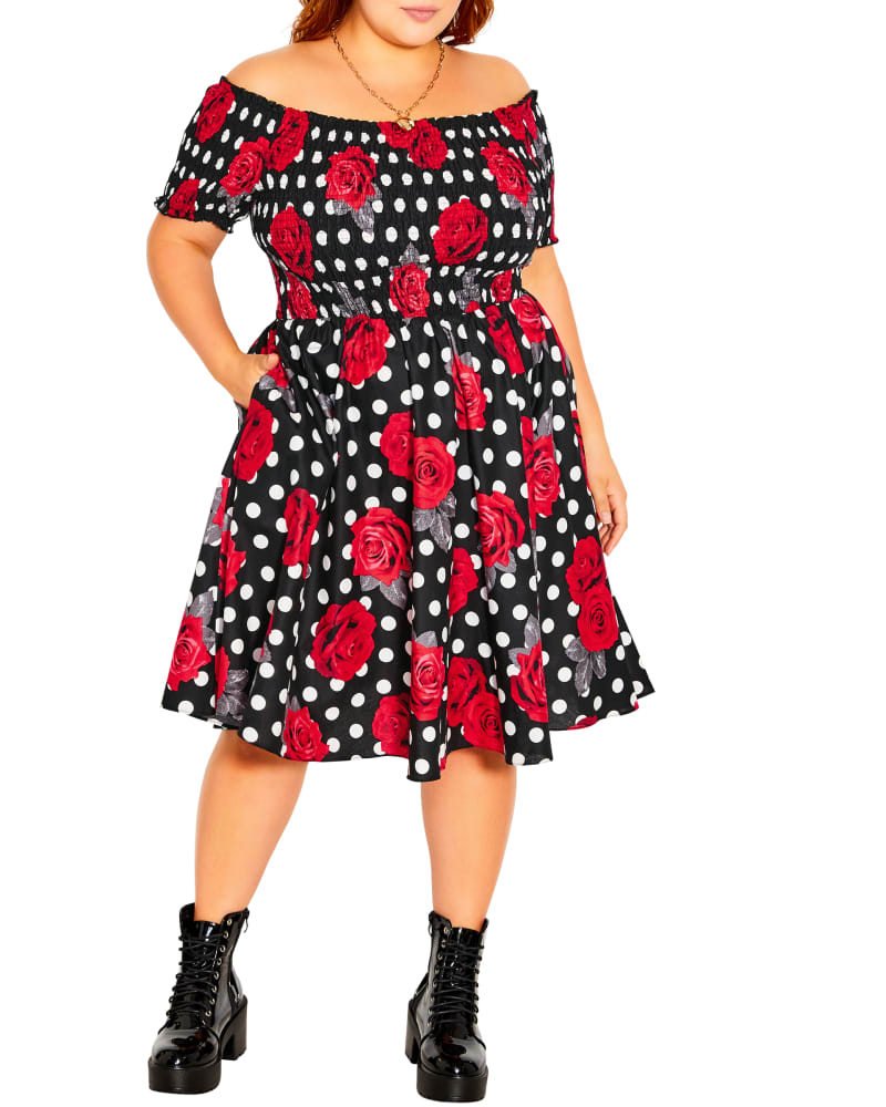Plus size model wearing  by City Chic | Dia&Co | dia_product_style_image_id:195490